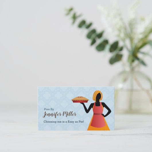 Pie Baker visitekaartjes (Staand voorkant)