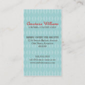 Pie Bakery Blue Green Visitekaartje (Achterkant)