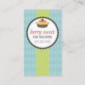 Pie Bakery Blue Green Visitekaartje (Voorkant)