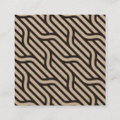 Pie Bakery Business Simple Minimalist Modern Black Vierkante Visitekaartje (Achterkant)