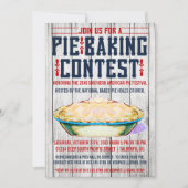 Pie Baking Contest Invitations Kaart (Voorkant)