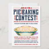 Pie Baking Contest Invitations Kaart (Voorkant)