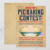 Pie Baking Contest Invitations Kaart (Voorkant / Achterkant)