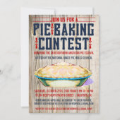 Pie Baking Contest Invitations Kaart (Voorkant)