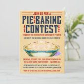 Pie Baking Contest Invitations Kaart (Staand voorkant)
