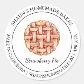 Pie Baking Modern label (Voorkant)
