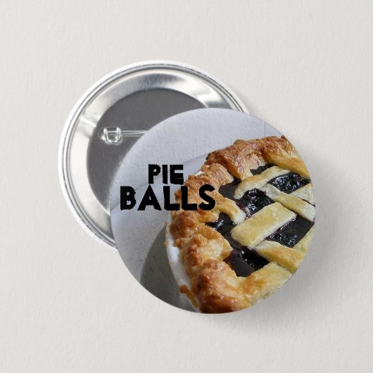 Pie Balls Ronde Button 5,7 Cm (Voorkant /achterkant)