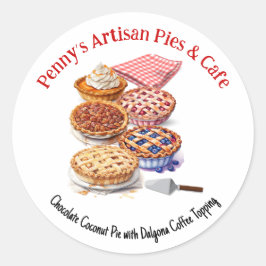 Pie Business or Shoppe Promotional Ronde Sticker