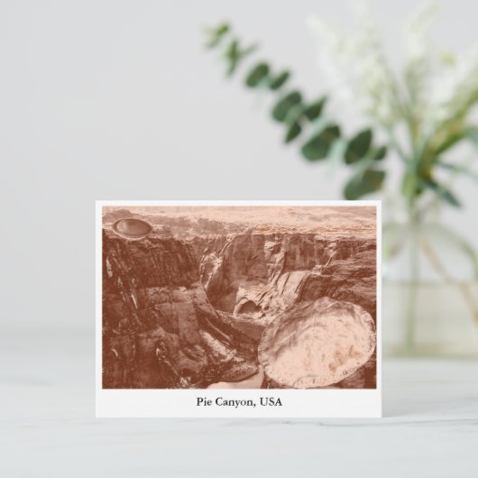 Pie Canyon briefkaart (Staand voorkant)