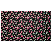 Pie Circles en Bars Pattern 271019v1 - zwart Stof (Fat Quarter)