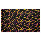 Pie Circles en Bars Pattern 271019v2 - Zwart Stof (Fat Quarter)