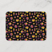 Pie Circles en Bars Pattern 271019v2 - Zwart Visitekaartje (Voorkant)