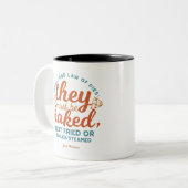 Pie citeert van Janet Clarkson Tweekleurige Koffiemok (Voorkant links)