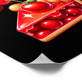 Pie Day Pi Day Thanksgiving Cherry Schattige Pie C Poster (Hoek)