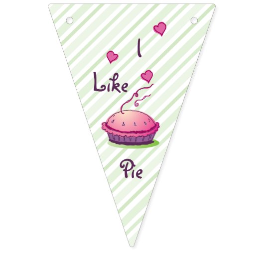 Pie Eating Contest striped Vlaggetjes (Derde vlag)