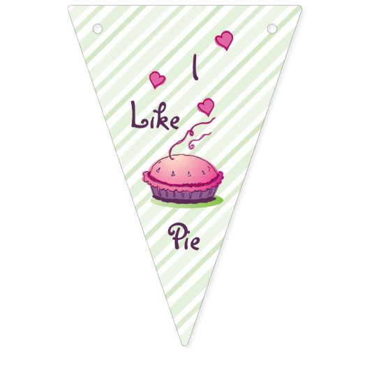 Pie Eating Contest striped Vlaggetjes (Eerste vlag)