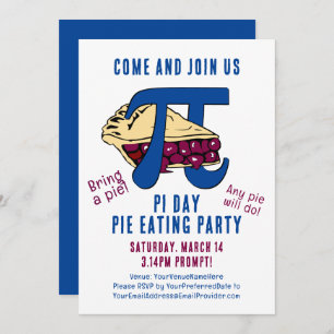 Pie Eating PI DAY Kaart