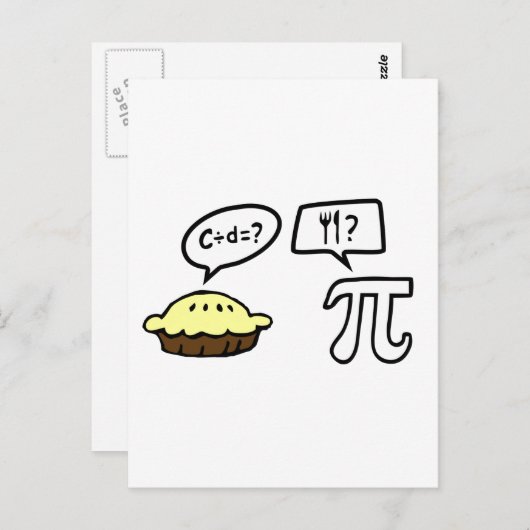 Pie en Pi Briefkaart (Voorkant / Achterkant)