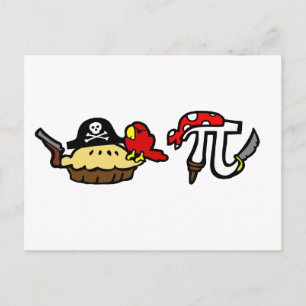 Pie en Pi Pirates Briefkaart