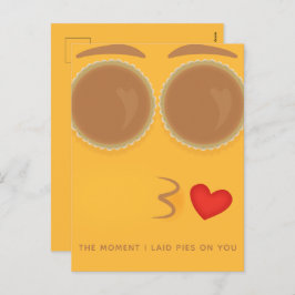 Pie Eyed Kisses Thanksgiving Holiday Briefkaart