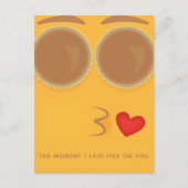 Pie Eyed Kisses Thanksgiving Holiday Briefkaart (Voorkant)