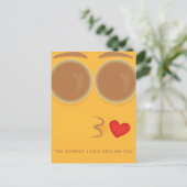 Pie Eyed Kisses Thanksgiving Holiday Briefkaart (Staand voorkant)