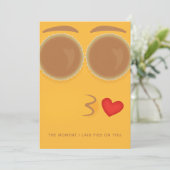 Pie Eyed Kisses Thanksgiving Holiday Kaart (Staand voorkant)