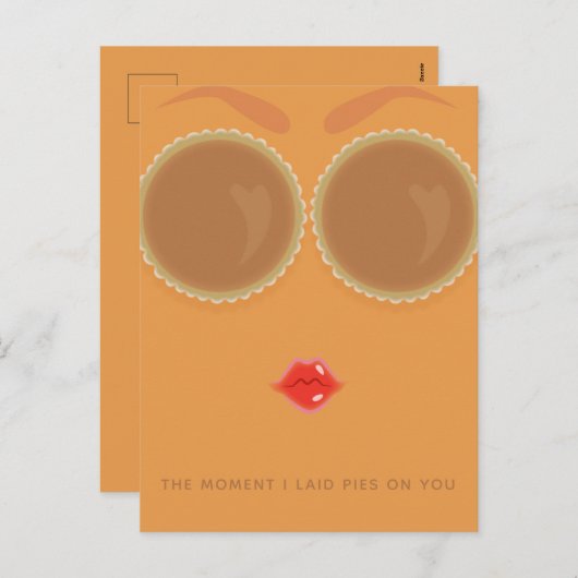 Pie Eyed Thanksgiving Holiday Briefkaart (Voorkant / Achterkant)