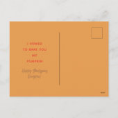 Pie Eyed Thanksgiving Holiday Briefkaart (Achterkant)