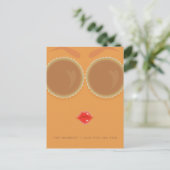 Pie Eyed Thanksgiving Holiday Kaart (Staand voorkant)