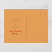 Pie Eyed Thanksgiving Holiday Kaart (Achterkant)