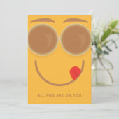 Pie Eyes Thanksgiving Card Kaart (Staand voorkant)