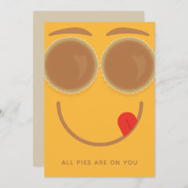 Pie Eyes Thanksgiving Card Kaart