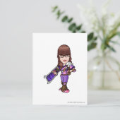 Pie Faerieland Staff Player Briefkaart (Staand voorkant)