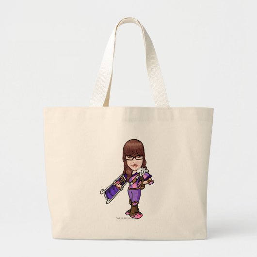 Pie Faerieland Staff Player Grote Tote Bag (Voorkant)