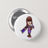 Pie Faerieland Staff Player Ronde Button 5,7 Cm (Voorkant /achterkant)