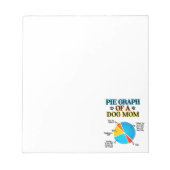 Pie Graph van een hond Notitieblok (Voorkant)