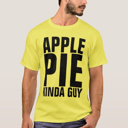 PIE GUY MANNEN T-SHIRS TOEPASSEN T-SHIRT (Voorkant)