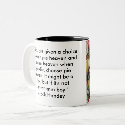 Pie Heaven Mok (groot) (Voorkant links)