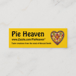Pie Heaven Profile Card Mini Visitekaartje