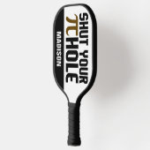 "Pie Hole" eigen naam Pickleball Paddle (Links)