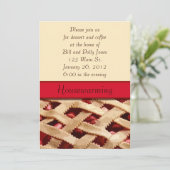 Pie Housewarming Invitation Kaart (Staand voorkant)