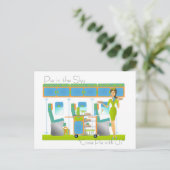 Pie in de luchthaven Sky Briefkaart (Staand voorkant)