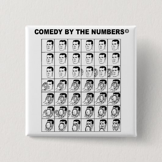 Pie in het gezicht - BUTTON (Voorkant)