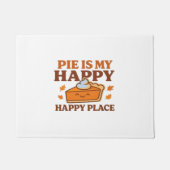 Pie is My Happy Place - Schattigee pompoentaart Th Deurmat (Voorkant)