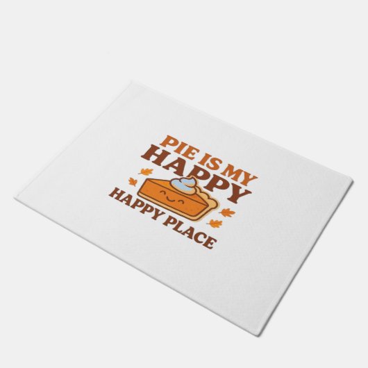 Pie is My Happy Place - Schattigee pompoentaart Th Deurmat (Schuin)