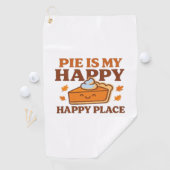 Pie is My Happy Place - Schattigee pompoentaart Th Golfhanddoek (Insitu)