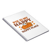 Pie is My Happy Place - Schattigee pompoentaart Th Notitieboek (Rechterzijde)
