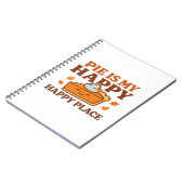 Pie is My Happy Place - Schattigee pompoentaart Th Notitieboek (Linkerzijde)