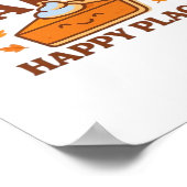 Pie is My Happy Place - Schattigee pompoentaart Th Poster (Hoek)